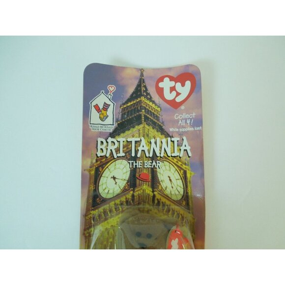 1999 TY Vintage Beanie Babies Britannia The Bear Collection- NIB - Picture 2 of 4